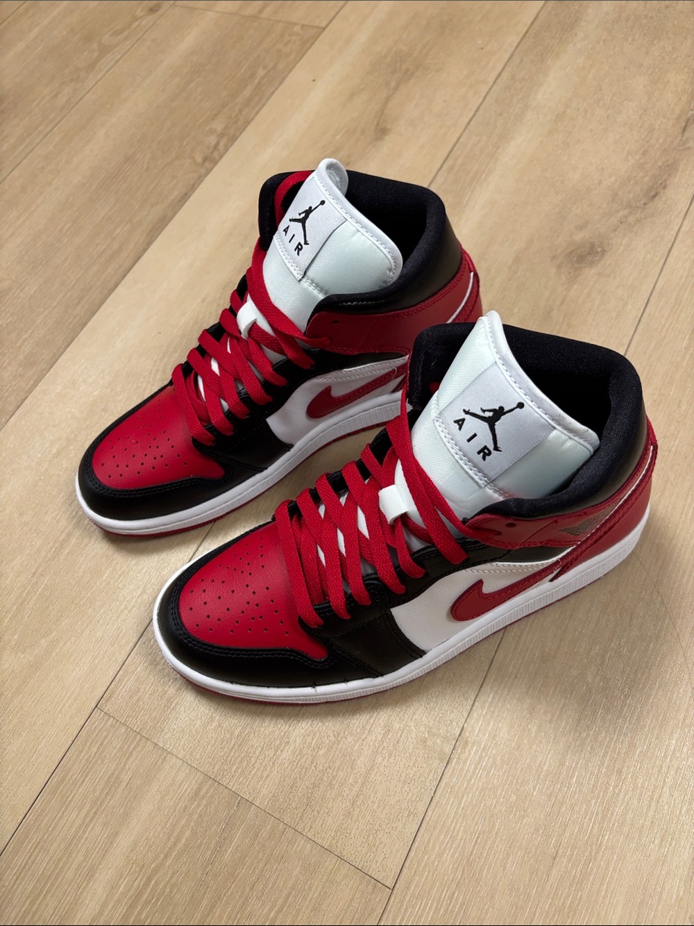 Women’s Air Jordan 1 Mid- Red/Black/White